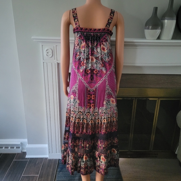 Anthropologie Lovett boho tiered Tunic maxi Dress. - Picture 5 of 12